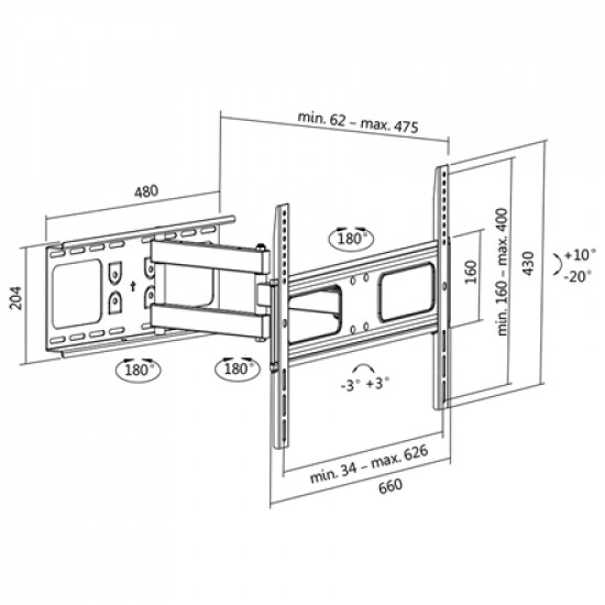 Logilink BP0028 TV Wall mount, 37