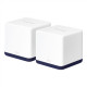 Wireless Router|MERCUSYS|Wireless Router|2-pack|1900 Mbps|Mesh|LAN WAN ports 3|HALOH50G(2-PACK)