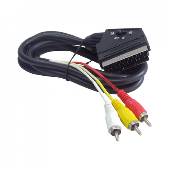 Cablexpert SCART (21-pin) 3 x RCA