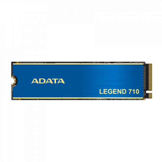 ADATA LEGEND 710 512 GB SSD form factor M.2 2280 SSD interface PCIe Gen3x4 Write speed 1800 MB/s Read speed 2400 MB/s