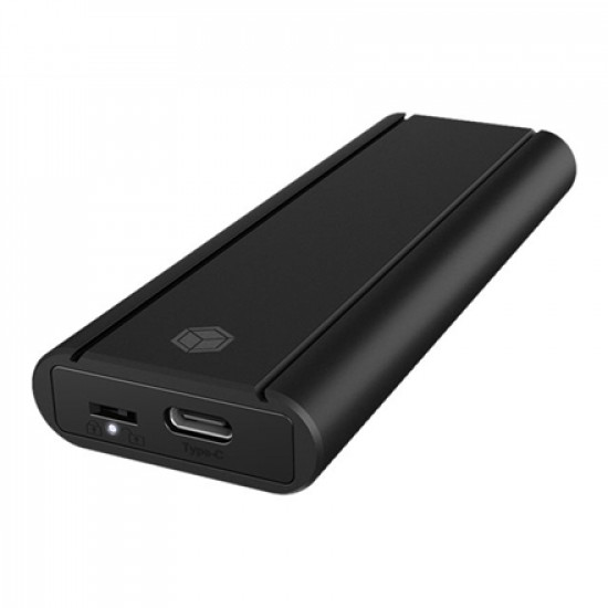 Icy Box IB-1807MT-C31 External M.2 NVMe Enclosure, Toolless, USB 3.2 Gen 2 Type-C/Type-A, Aluminium, Black Raidsonic