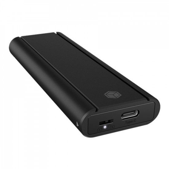 Icy Box IB-1807MT-C31 External M.2 NVMe Enclosure, Toolless, USB 3.2 Gen 2 Type-C/Type-A, Aluminium, Black Raidsonic