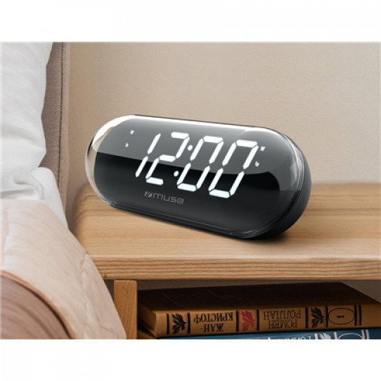 Muse Clock Radio With Jumbo Display M-19 GL FM radio