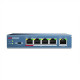 Hikvision Switch DS-3E0105P-E Unmanaged Desktop 10/100 Mbps (RJ-45) ports quantity 4 1 Gbps (RJ-45) ports quantity 1 PoE ports quantity 4 Power supply type 51V DC, 1.25A