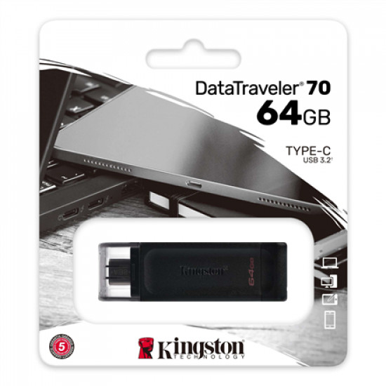 Kingston DataTraveler 70 64 GB USB-C Black