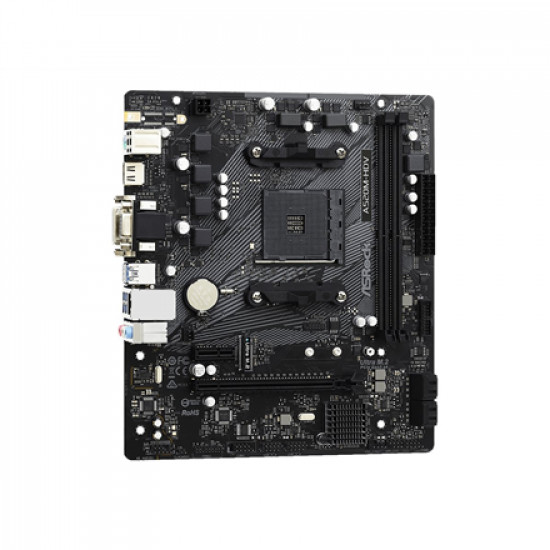 ASRock | A520M-HDV | Processor family AMD | Processor socket AM4 | DDR4 DIMM | Memory slots 2 | Supported hard disk drive interfaces 	SATA, M.2 | Number of SATA connectors 4 | Chipset AMD A520 | Micro ATX