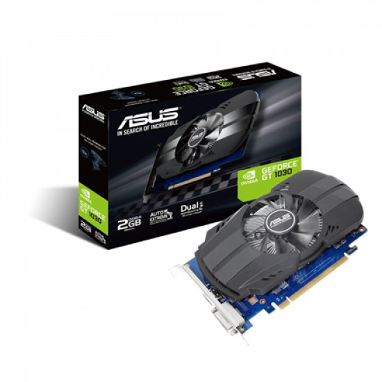 Asus | PH-GT1030-O2G | NVIDIA | 2 GB | GeForce GT 1030 | GDDR5 | DVI-D ports quantity 1 | HDMI ports quantity 1 | PCI Express 3.0 | Memory clock speed 6008 MHz | Processor frequency 1531 MHz