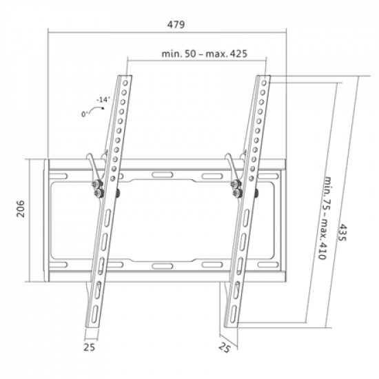 Logilink BP0012 TV Wall mount, 32 55