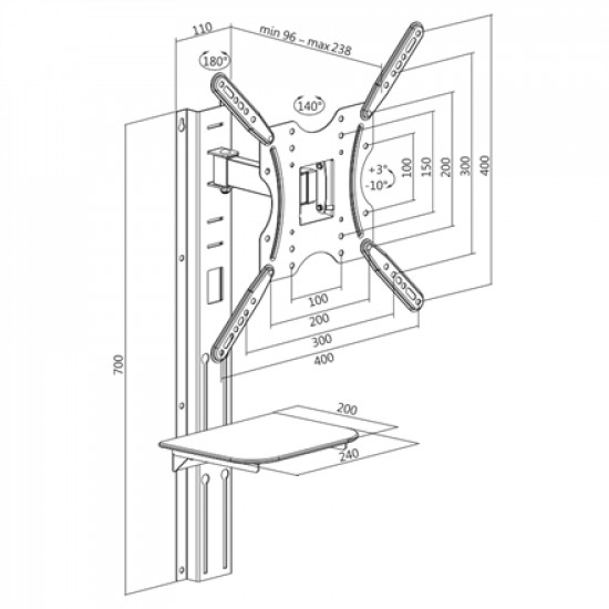 Logilink BP0048 TV wall mount, 32