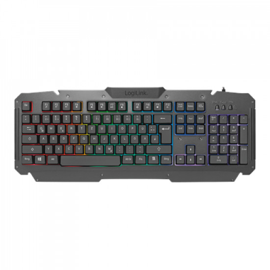 Logilink | Metal | Gaming-Set, keyboard, mouse and mouspad | ID0185 | Keyboard, Mouse and Pad Set | Wired | Mouse included | DE | Numeric keypad