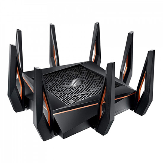 Asus | GT-AX11000 Tri-band WiFi Gaming Router | ROG Rapture | 802.11ax | 4804+1148 Mbit/s | 10/100/1000 Mbit/s | Ethernet LAN (RJ-45) ports 4 | Mesh Support Yes | MU-MiMO No | No mobile broadband | Antenna type 8xExternal | 2 x USB 3.1 Gen 1 | month(s)