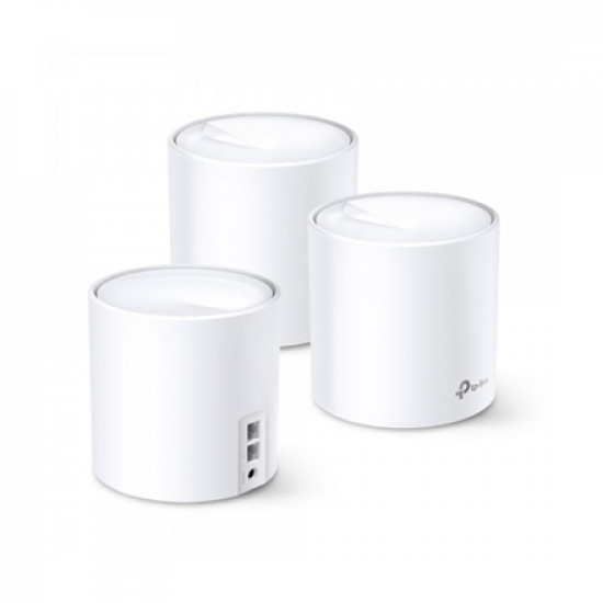 TP-LINK | Whole-Home Wi-Fi System | Deco X20(3-pack) | 802.11ac | 1201 Mbit/s | 10/100/1000 Mbit/s | Ethernet LAN (RJ-45) ports 2 | Mesh Support Yes | MU-MiMO | No mobile broadband | Antenna type Internal