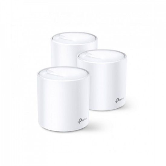 TP-LINK | Whole-Home Wi-Fi System | Deco X20(3-pack) | 802.11ac | 1201 Mbit/s | 10/100/1000 Mbit/s | Ethernet LAN (RJ-45) ports 2 | Mesh Support Yes | MU-MiMO | No mobile broadband | Antenna type Internal