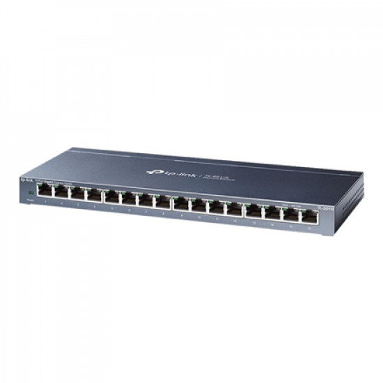 TP-LINK | 16-Port Gigabit Switch | TL-SG116 | Unmanaged | Desktop | 1 Gbps (RJ-45) ports quantity | 10 Gbps (RJ-45) ports quantity | SFP ports quantity | SFP+ ports quantity | Combo ports quantity | PoE ports quantity | PoE+ ports quantity | Power supply 