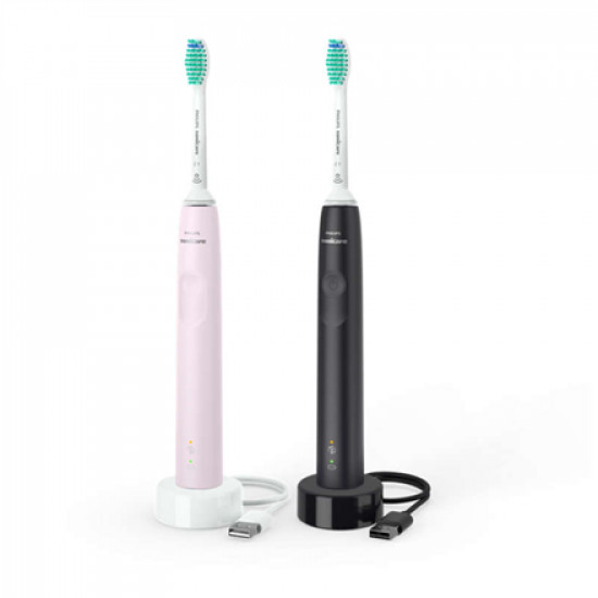 Philips | Sonicare Electric Toothbrush | HX3675/15 | Rechargeable | For adults | Number of brush heads included 2 | Number of teeth brushing modes 1 | Sonic technology | Black/Pink