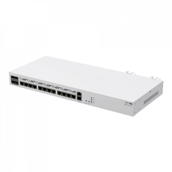 Mikrotik Cloud Core Router CCR2116-12G-4S+, 16-CORE 2 GHZ ARM CPU, 16 GB DDR4 RAM, 4x10G SFP+ ports, 13xGigabit LAN ports, 1x RJ45 Serial port, 1x M.2 slots, 16 core CPU, 16 GB RAM, Dual redundant power supply, RouterOS L6 MikroTik | Cloud Core Router | C