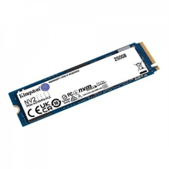 Kingston | SSD | NV2 | 250 GB | SSD form factor M.2 2280 | SSD interface PCIe 4.0 x4 NVMe | Read speed 3000 MB/s | Write speed 1300 MB/s