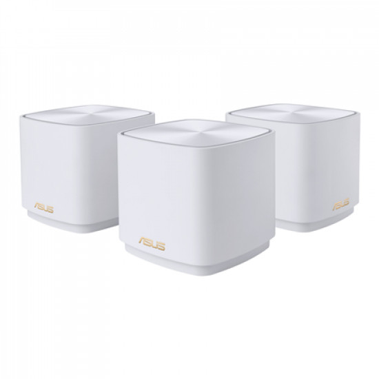 Asus | ZenWiFi XD4 Plus (W-3-PK) Wireless-AX1800 (3-pack) | 802.11ax | 1201+574 Mbit/s | 10/100/1000 Mbit/s | Ethernet LAN (RJ-45) ports 1 | Mesh Support Yes | MU-MiMO Yes | No mobile broadband | Antenna type Internal