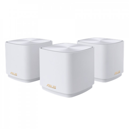 Asus | ZenWiFi XD4 Plus (W-3-PK) Wireless-AX1800 (3-pack) | 802.11ax | 1201+574 Mbit/s | 10/100/1000 Mbit/s | Ethernet LAN (RJ-45) ports 1 | Mesh Support Yes | MU-MiMO Yes | No mobile broadband | Antenna type Internal