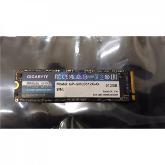 SALE OUT. GIGABYTE SSD 512GB M.2 2280 PCIe Gigabyte