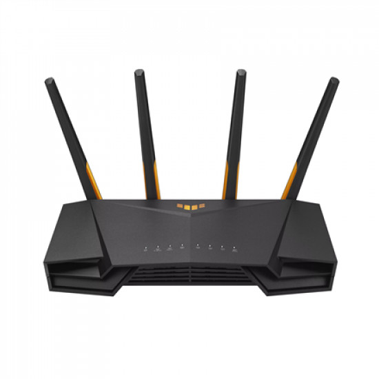 Asus | Wireless Wifi 6 AX4200 Dual Band Gigabit Router, UK | TUF-AX4200 | 802.11ax | 3603+574 Mbit/s | 10/100/1000 Mbit/s | Ethernet LAN (RJ-45) ports 4 | Mesh Support Yes | MU-MiMO Yes | 3G/4G data sharing | Antenna type External | 1 x USB 3.2 Gen 1 | 36