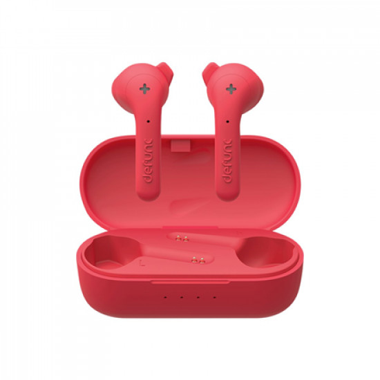 Defunc | Earbuds | True Basic | In-ear Built-in microphone | Bluetooth | Wireless | Red