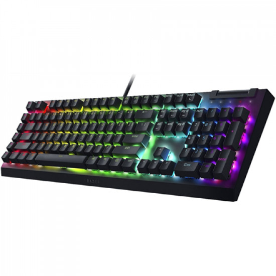 Razer | Mechanical Gaming Keyboard | BlackWidow V4 X | Mechanical Gaming Keyboard | Wired | Russian | Black | Green Mechanical Switches