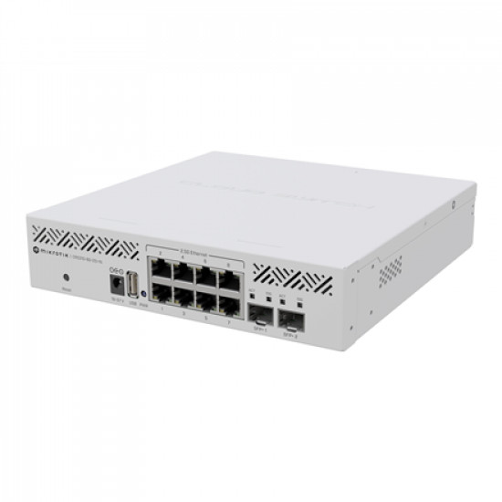 MikroTik | Cloud Router Switch | CRS310-8G+2S+IN | Rackmountable | Gigabit Ethernet (copper) ports quantity 8 | SFP+ ports quantity 2