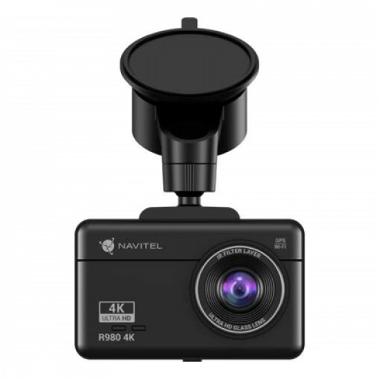 Navitel | Dashcam with Wi-Fi, GPS-informer, and digital speedometer | R980 4K | IPS display 3''; 854x480; Touchscreen | GPS (satellite) | Maps included