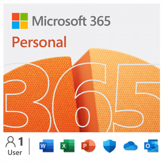 Microsoft | 365 Personal | QQ2-01897 | FPP | License term 1 year(s) | English | EuroZone Medialess