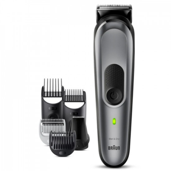 Braun | All-in-one Trimmer | MGK7420 | Cordless | Number of length steps 13 | Black/Grey
