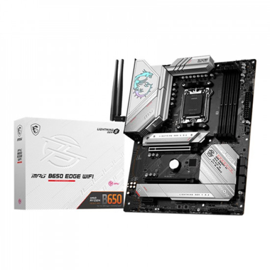 MSI | MPG B650 EDGE WIFI | Processor family AMD | Processor socket AM5 | DDR5 | Number of SATA connectors 6