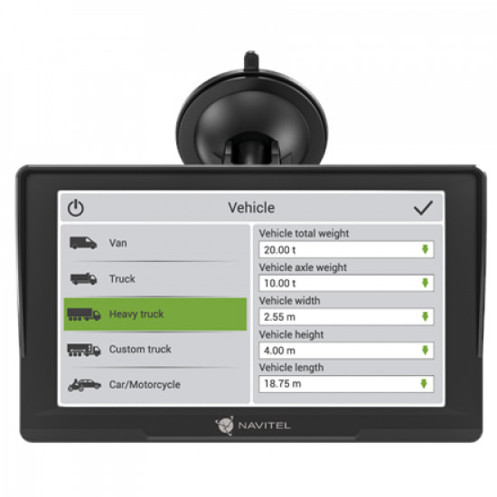 Navitel | GPS Navigator | E777 TRUCK | 800 480 | GPS (satellite) | Maps included