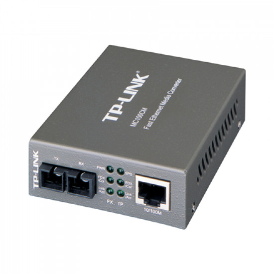 TP-LINK 10/100Mbps Multi-Mode Media Converter MC100CM TP-LINK 10/100Base-TX 100Base-FX