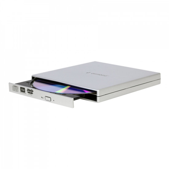 Gembird | External USB DVD Drive | DVD-USB-02-SV | Interface USB 2.0 | DVD RW ( R DL) / DVD-RAM | CD read speed 24 x | CD write speed 24 x | Silver