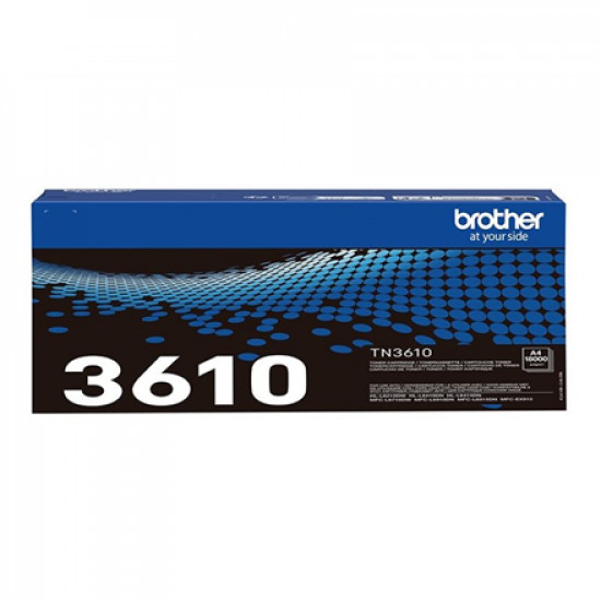 Brother TN-3610 Genuine Toner Cartridge, Black