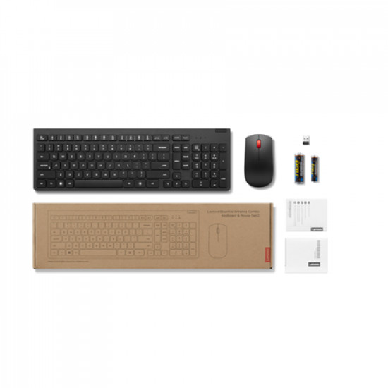 Lenovo | Essential Wireless Combo Keyboard and Mouse Gen2 | Keyboard and Mouse Set | 2.4 GHz | Estonian | Black