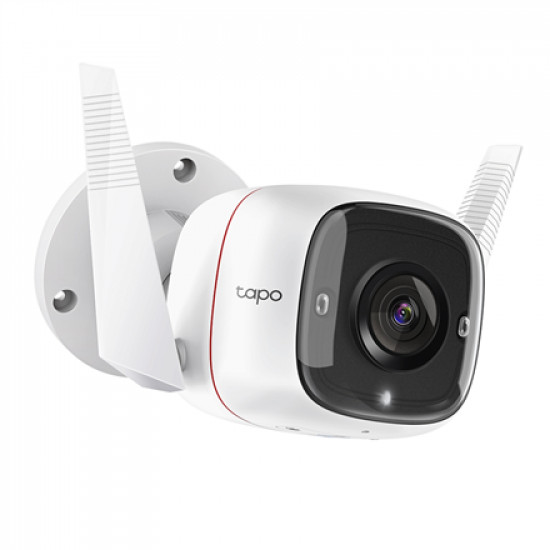 TP-LINK | Outdoor Security Wi-Fi Camera | TC65 | Bullet | 3 MP | 3.89 mm/F2.2 | H.264 | Micro SD, Max. 128GB