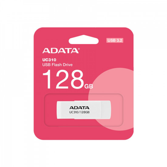 ADATA | USB Flash Drive | UC310 | 128 GB | USB 3.2 Gen1 | White