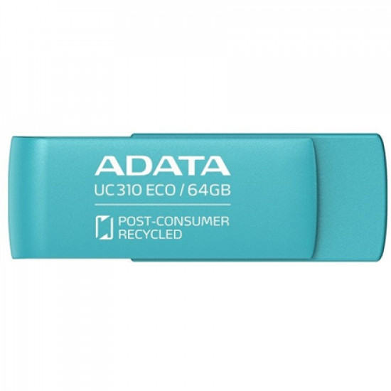 ADATA | USB Flash Drive | UC310 ECO | 64 GB | USB 3.2 Gen1 | Green