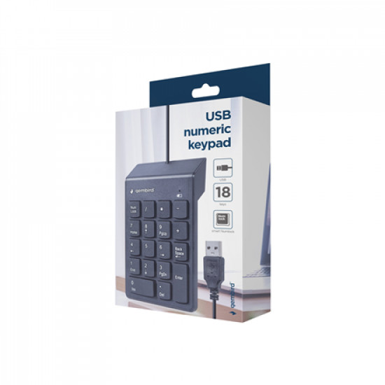 Gembird | USB Numeric keypad | KPD-U-03 | Numeric keypad | Wired | N/A | Black