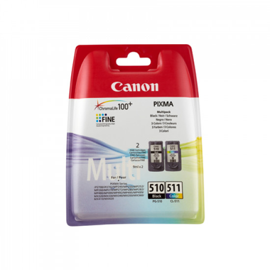 Canon PG-510/CL-511 Colour and Black Ink Cartridges - MultiPack