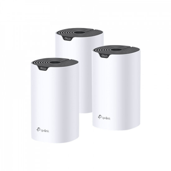 TP-LINK | AC1900 Whole Home Mesh Wi-Fi System | Deco S7 (3-pack) | 802.11ac | 10/100/1000 Mbit/s | Ethernet LAN (RJ-45) ports 1 | Mesh Support Yes | MU-MiMO Yes | No mobile broadband | Antenna type Internal