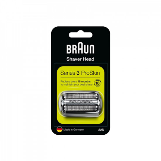 Braun | 32S Shaver Replacement Head for Series 3 | Silver/Black