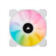 Corsair | 140mm White PWM Fan, Dual Fan Kit with Lighting Node CORE | iCUE SP140 RGB ELITE Performance | Case Fan