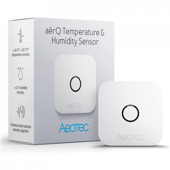 Aeotec a rQ Temperature & Humidity Sensor, Z-Wave Plus AEOTEC | a rQ | Temperature and Humidity Sensor