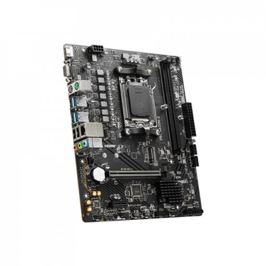 MSI | PRO A620M-E | Processor family AMD | Processor socket AM5 | DDR5 | Supported hard disk drive interfaces SATA, M.2 | Number of SATA connectors 4