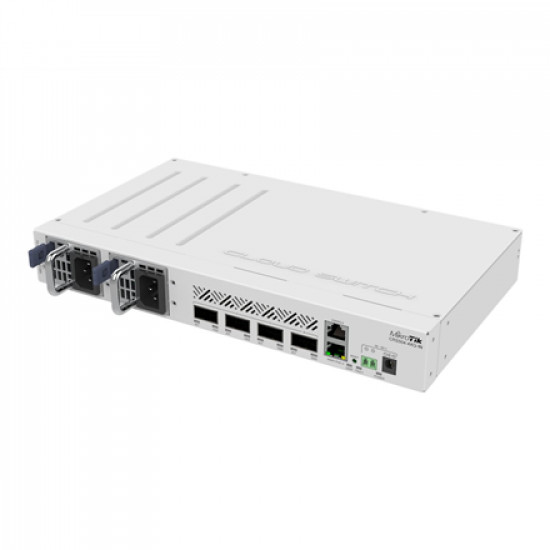 MikroTik | Cloud Router Switch | CRS504-4XQ-IN | No Wi-Fi | 10/100 Mbit/s | Ethernet LAN (RJ-45) ports 1 | Mesh Support No | MU-MiMO No | No mobile broadband