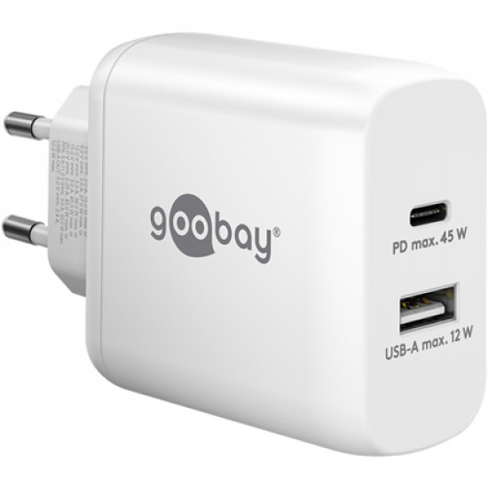 Goobay | USB-C PD Dual Fast Charger (45 W) | 65412 | N/A