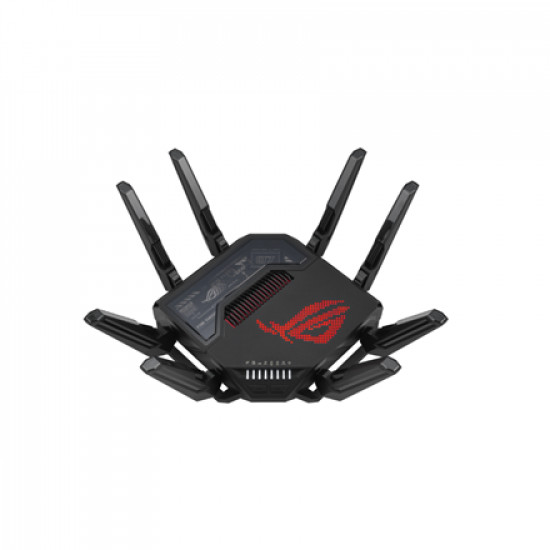 Asus | Quad-band Gaming Router (EU+UK) | ROG Rapture GT-BE98 | 802.11ax | 10/100/1000 Mbit/s | Ethernet LAN (RJ-45) ports 1 | Mesh Support Yes | MU-MiMO Yes | 5G | Antenna type External | 1 x USB 3.2 Gen1, 1 x USB 2.0